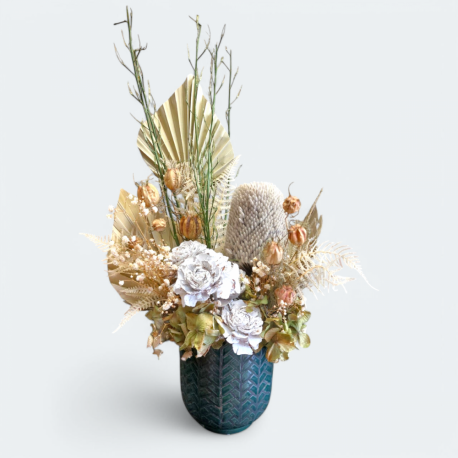 Dried Arrangement Green Neutrals