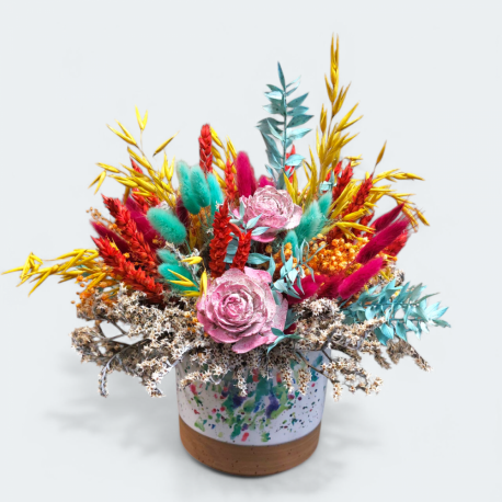 Dried Arrangement Abstract Colour