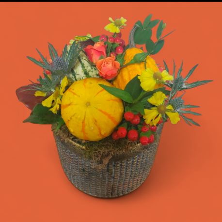 Halloween Pumpkin Pot