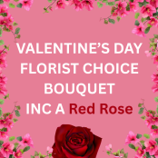Valentines 1 Red Rose Florist Choice